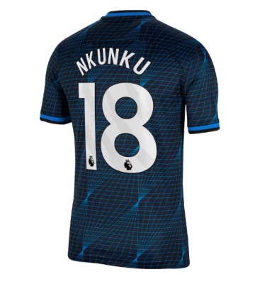 Chelsea Christopher Nkunku #18 Segunda Equipación 2023-24 Manga Corta